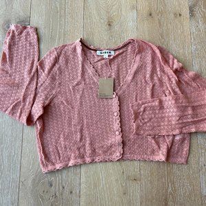 Boden Pointelle Crop Cardigan NWT